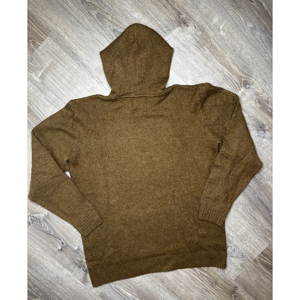 Old Navy Men's Pullover Hooded Sweater Knit Brown Tan Size Large Tall New - Picture 2 of 4